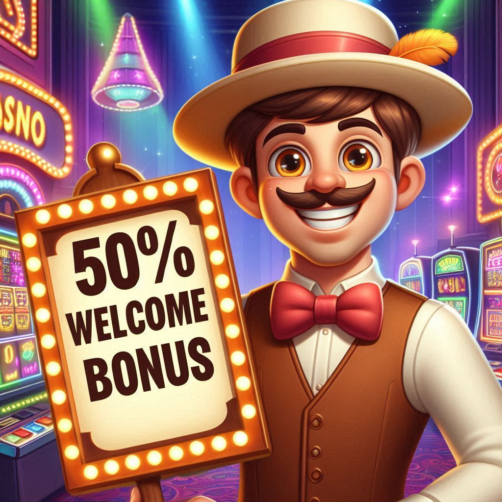 50% welcome bonus